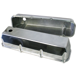 Power Products Polished Aluminum Valve Covers, Ford 429-460, Tall w/ Breather Holes