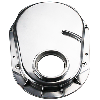 Power Products, Polished Aluminum Timing Cover Chev BB Gen 6, O-Ring Type