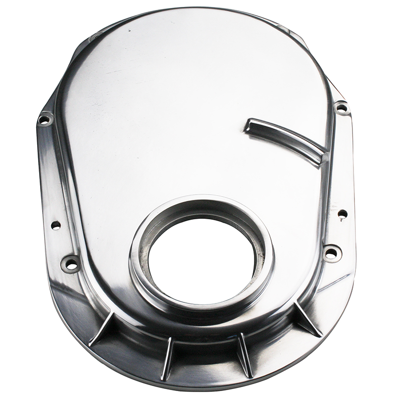 Power Products, Polished Aluminum Timing Cover Chev BB Gen 6, O-Ring Type