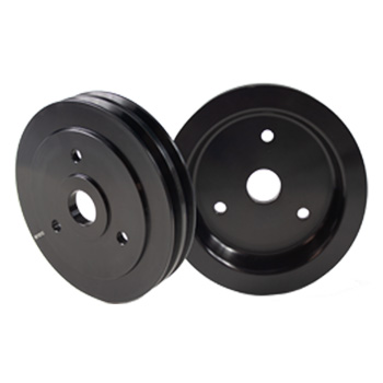 Power Products, Billet Style Aluminum Crankshaft Pulley, Chevrolet Big Block, Short WP, Double Groove