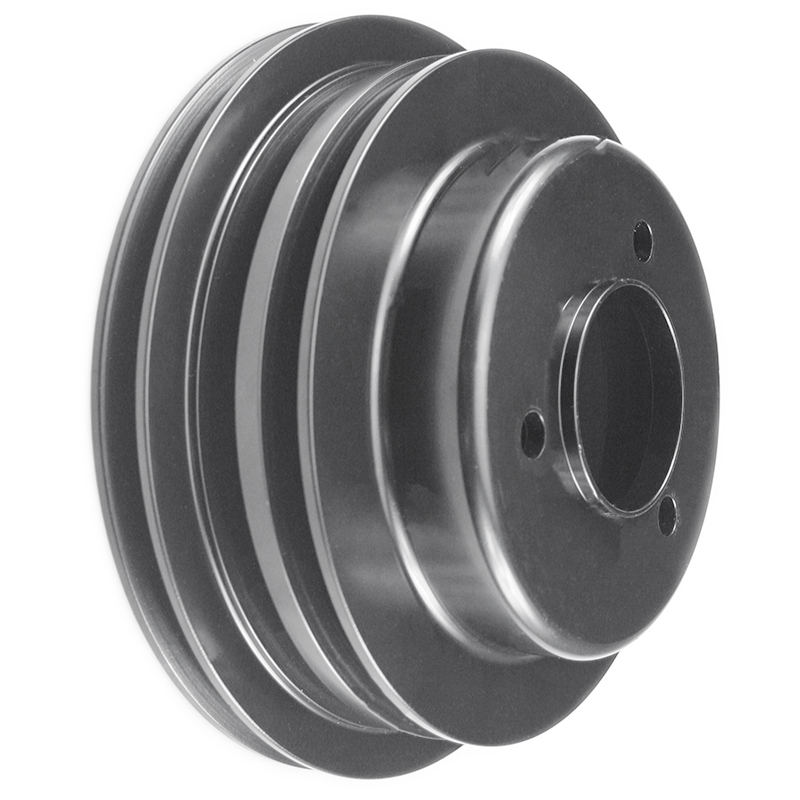 Power Products, Billet Style Aluminum Crankshaft Pulley, Chevrolet Big Block, Long WP, Double Groove