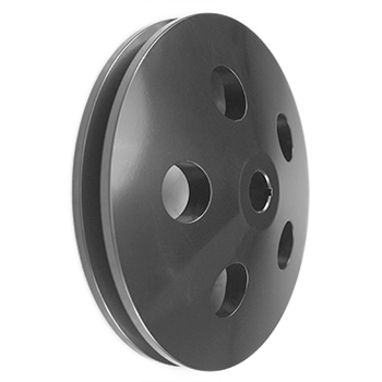 Power Products, Billet Style Power Steering Aluminum Pulley, Chevrolet Small Block/Big Block, Single Groove