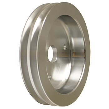 Power Products, Billet Style Aluminum Crankshaft Pulley, Chevrolet Big Block, Short WP, Double Groove