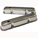 Power Products Chrome Steel Valve Covers, Chrysler SB, w/ Baffles