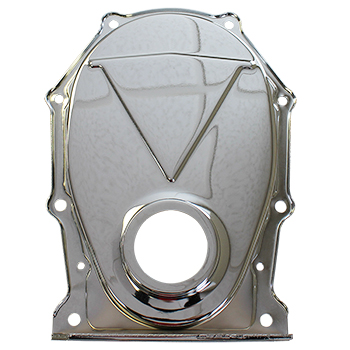 Power Products Steel Timing Cover, Chrysler Big Block, Chrome Plated