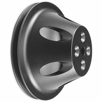Power Products, Water Pump Steel Pulley, Chevrolet Small Block, Short Water Pump, Single Groove