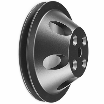 Power Products, Water Pump Steel Pulley, Chevrolet Small Block, Long Water Pump, Single Groove
