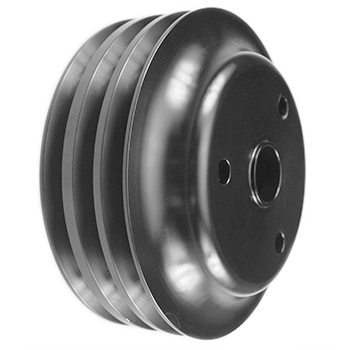 Power Products, Billet Style Aluminum Crankshaft Pulley, Chevrolet Small Block, Long WP, Triple Groove