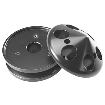 Power Products, Billet Style Aluminum Alternator Pulley, Chev SB/BB, Single Groove, 2.8