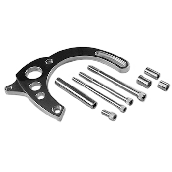 Power Products, Billet Aluminum Alternator Brackets, Ford 429-460, Polished