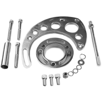 Power Products, Billet Aluminum Alternator Brackets, Chevrolet Big Block, Long Water Pump, High Mount