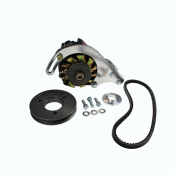 PowerMaster, Pro Series Racing Alternator Kit, Chev SB, Low Mount, 100 Amp, CS121 Case
