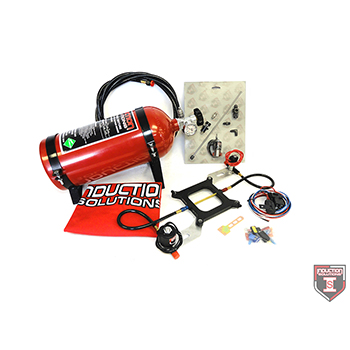 Induction Solutions, Saturday Night Special Complete Nitrous Kit, 100-300 HP, 4150, Red Bottle