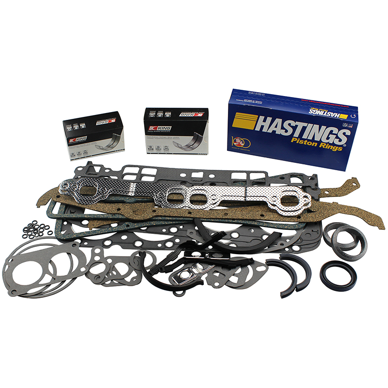 Ring, Bearing & Gasket Kit, Chev SB 302-327, 62-67, SJ