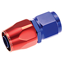Redhorse, Straight Swivel Seal Hose End, -6 AN, Red/Blue