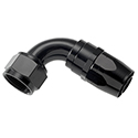 Redhorse, 90 Degree Swivel Seal Hose End, -6 AN, Black