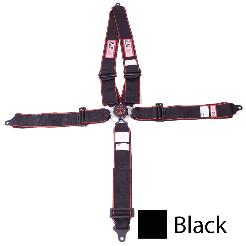 RJS SFI Camlock Harness, 4-Point V-Type Roll Bar Mount, 3