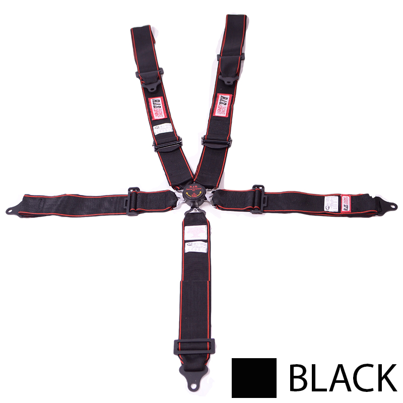 RJS SFI Camlock Harness, 5-Point Individual Shoulder Floor Mount, 2