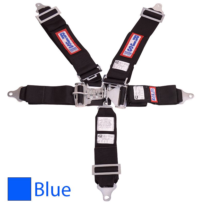 RJS Racing Equipment, 5-Point Roll Bar Mount, Twin Individual Latch & Link Harness w/3