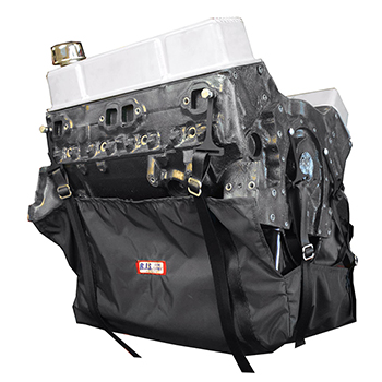 RJS, Sportsman Engine Diaper Kit, Non-SFI, NHRA Approved, Black