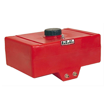 RJS Drag Race Fuel Cell, 15 Gallon Horizontal, Aircraft Style Flush Mount Cap, Red, Sold as Each