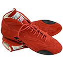 RJS, Mid-Top Racing Shoes, SFI 3.3A/5, Red, Size 12