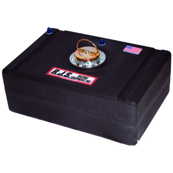 RJS, Economy Fuel Cell, 15 Gallon, D-Ring Cap, Black, Sold as Each