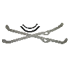 ROL, Hi-Per Blue Oil Pan Gasket, Chev SB, '75-'85