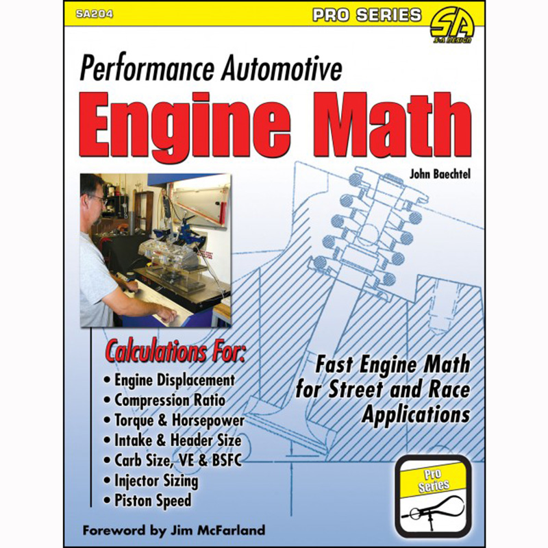 SA Design, Performance Automotive Engine Math Book, Sold as Each