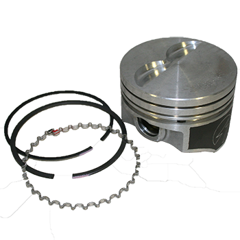 Speed Pro, Duroshield Hypereutectic Pistons & Rings Set, Chev SB, Flat Top, 4.040