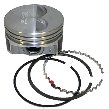 Speed Pro, Duroshield Hypereutectic Pistons & Rings Set, Chev SB, Flat Top, 4.030