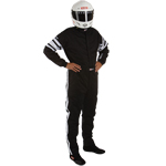 RaceQuip, SFI 3.2A/1 Single Layer Driving Suit, Small, Black