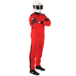 RaceQuip, SFI 3.2A/1 Single Layer Driving Suit, Small, Red