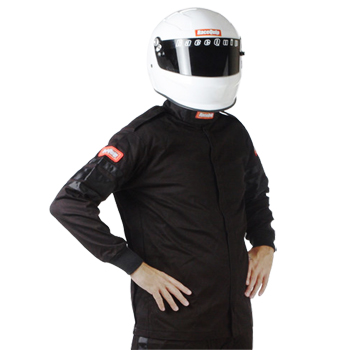 RaceQuip, 110 Series Single Layer SFI 3.2A/1 Jacket, Black 4X-Large