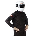 RaceQuip, 110 Series Single Layer SFI 3.2A/1 Jacket, Black, 2X-Large