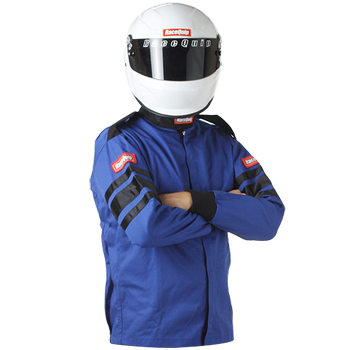 RaceQuip, 110 Series Single Layer SFI 3.2A/1 Jacket, Blue, 2X-Large