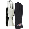 RaceQuip, 350 Series Single Layer Nomex Knit Racing Gloves, Black, Small