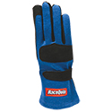 RaceQuip, 355 Series SFI 3.3/5 Double Layer Racing Gloves, Blue, Medium
