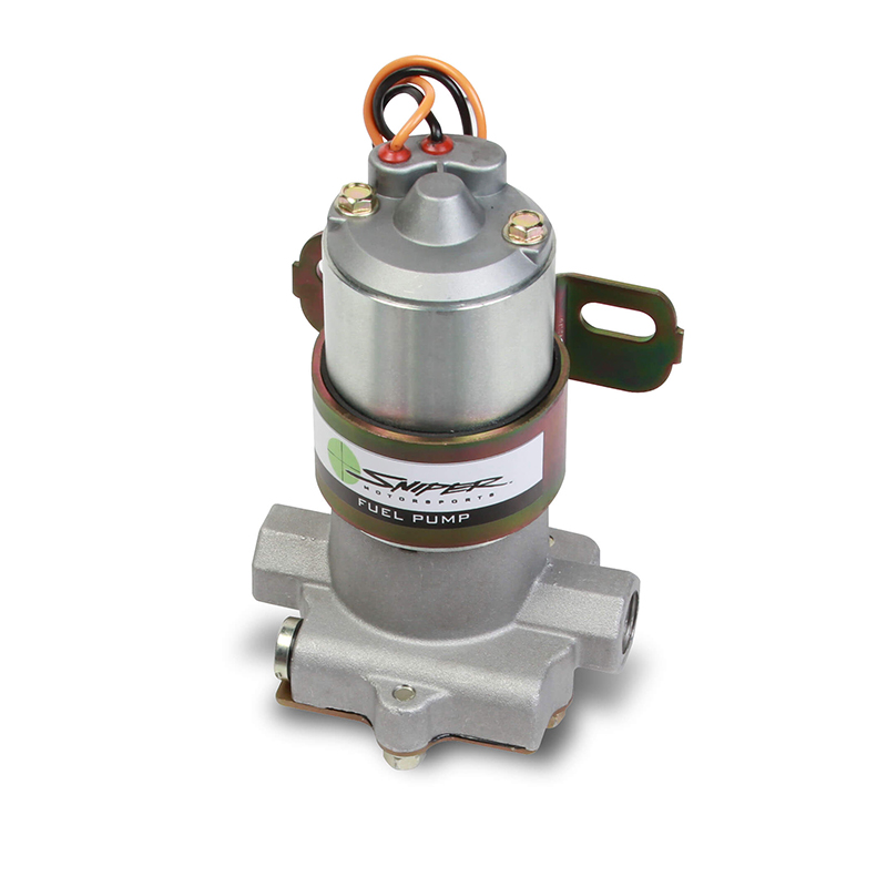 NOS Sniper Motorsports, Electric Fuel Pump (Requires Regulator-Not Included), Universal, 3/8 NPT, 140 GPH, Sold as Each