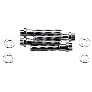 Specialty Fasteners, Water Pump Bolts, Long Pump, Chrome Plated, 12-Point Design, Sold as Set