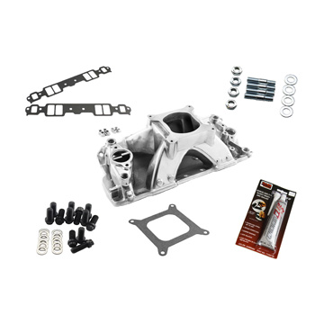 Speedmaster, HiRise Intake Manifold Kit, Chev SB, Polished Finish