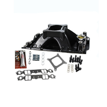 Speedmaster, HiRise Intake Manifold Kit, Chev SB, Black Finish