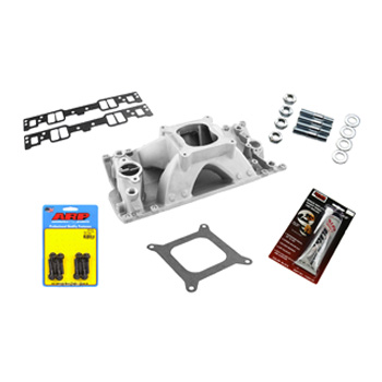 Speedmaster, HiRise Intake Manifold Kit, Chev SB Vortec, Satin Finish