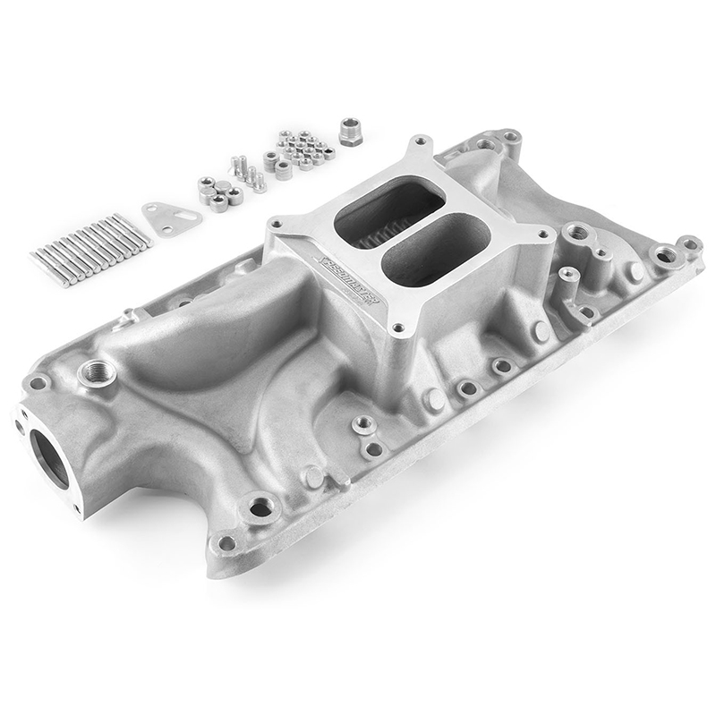 Speedmaster, Dual Plane Intake Manifold, Ford SB 260-302W LowRise, Satin Finish