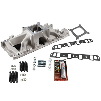 Speedmaster, HiRise Intake Manifold Kit, Ford 260-302, Satin Finish