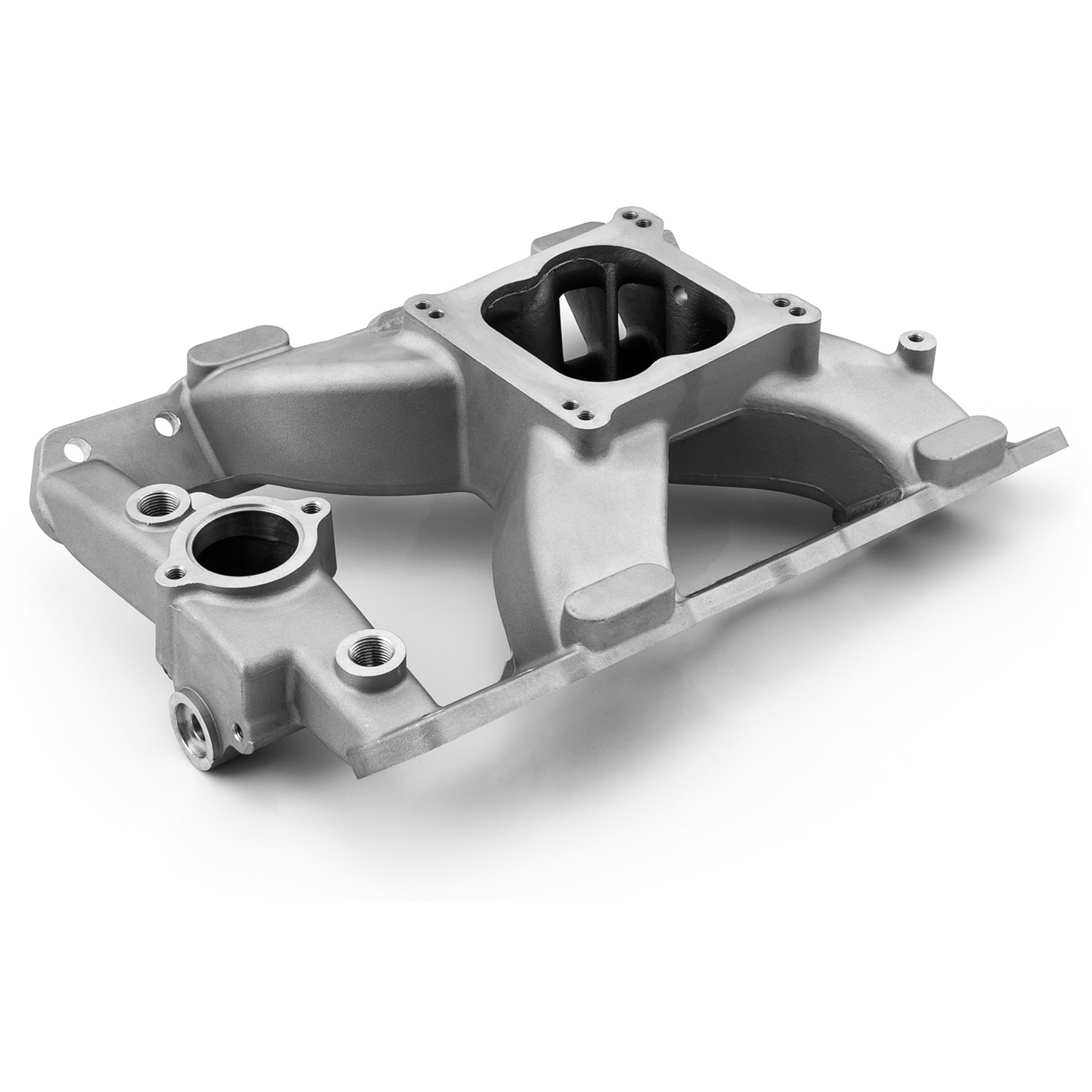 Speedmaster, HiRise Intake Manifold Kit, Pontiac V8, Satin Finish