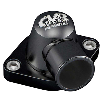 CVR Racing Products, Swivel Billet Thermostat Housing, Chevrolet/Chrysler V8 with 1-1/2