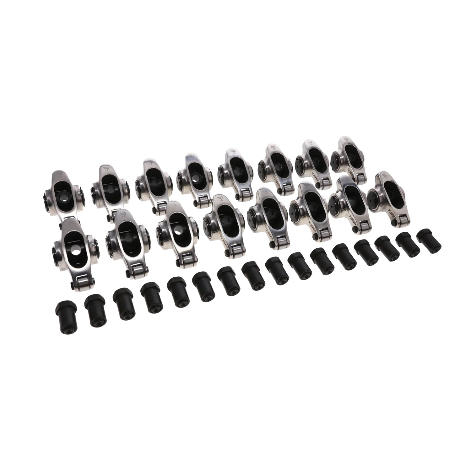 TSP Stainless Steel Roller Rockers, Ford SB, 3/8, 1.6 Stud Mount