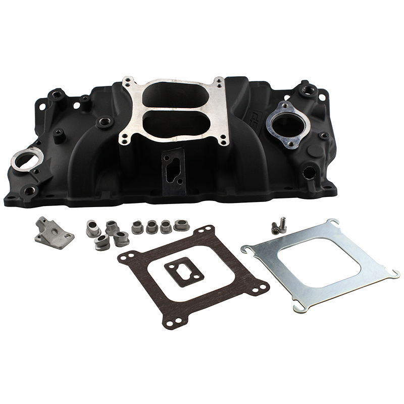TSP High Performance Intake Manifold, Chev SB, Black Finish