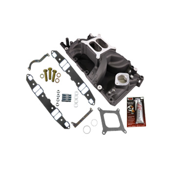 TSP, Air Gap Dual Plane Intake Kit, Dodge/Chrysler SB LA, Black Finish